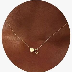 Turandoss Gold Plated Initial C Necklace New In Orginal Box